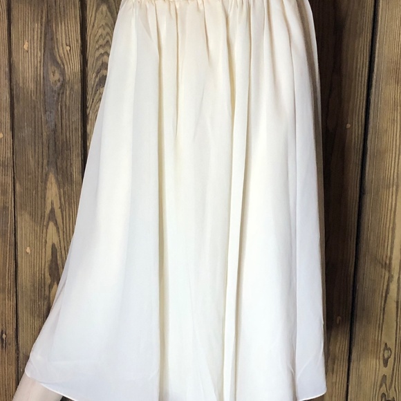 VTG 90s Ivory Brocade/Lace Trim Peplum Jacket/Full Skirt Womens Set 4P~Wedding - Picture 14 of 16